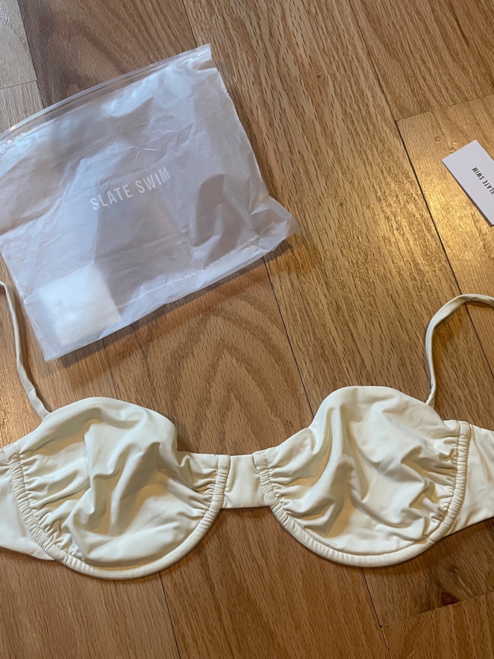 Slate Swim Cream Underwire Bikini Top